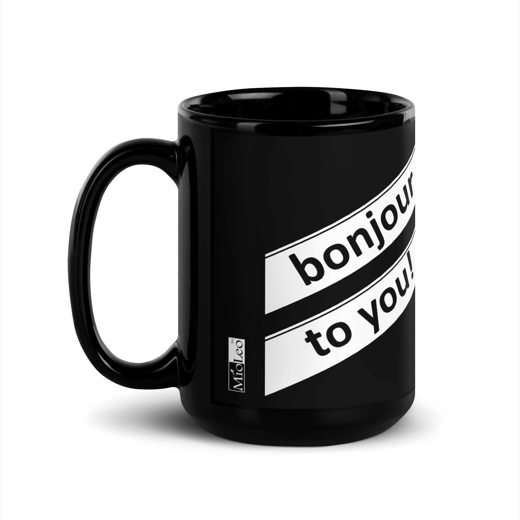 Glossy Mug Black-Line No.712 "1 of 1K Master-Exclusive" by Léon LeRef