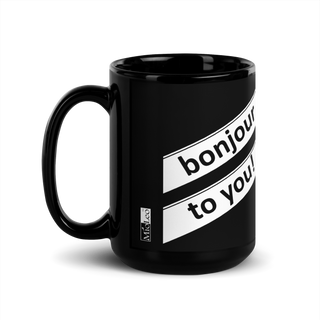 Glossy Mug Black-Line No.712 "1 of 5K" by Léon LeRef