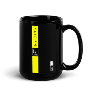 Glossy Mug Black-Line No.700 "1 of 5K" by Léon LeRef