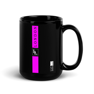 Glossy Mug Black-Line No.701 "1 of 5" by Léon LeRef