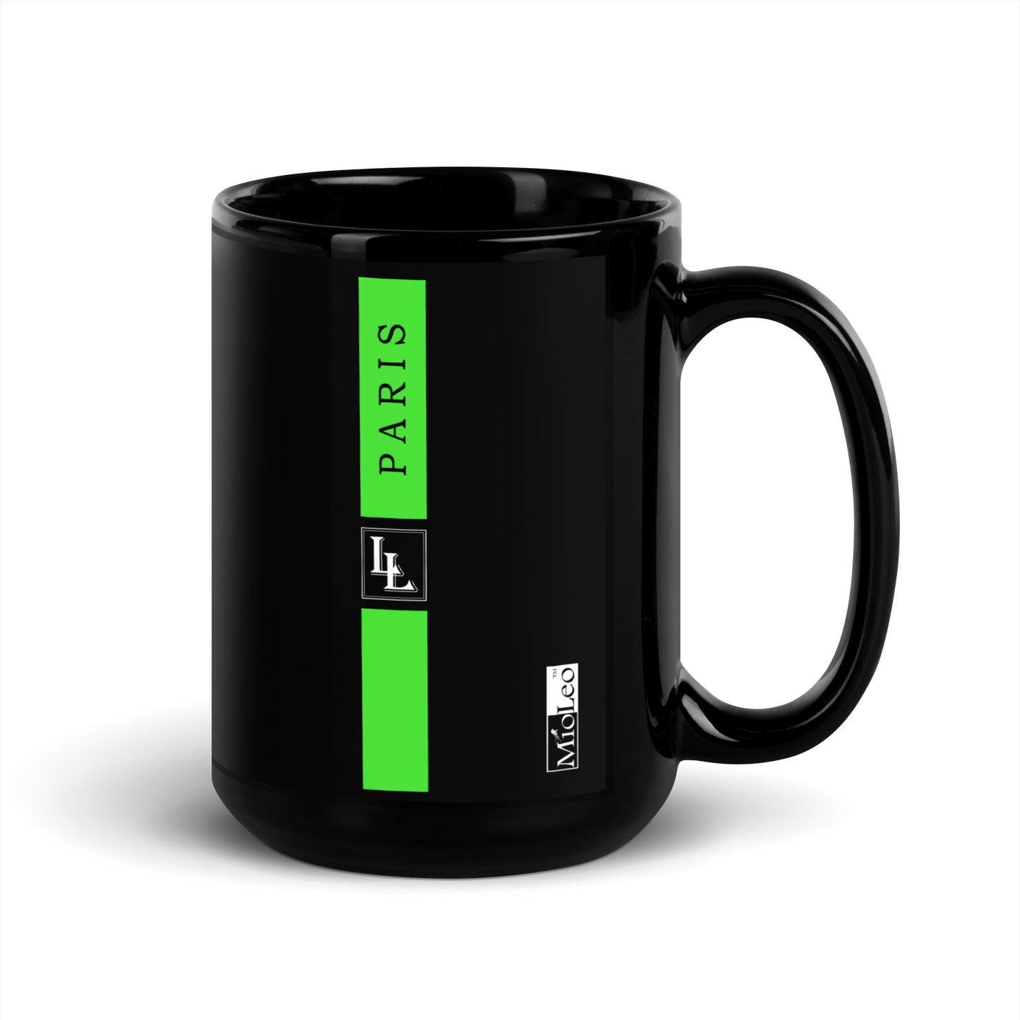 Glossy Mug Black-Line No.702 "1 of 5K" by Léon LeRef