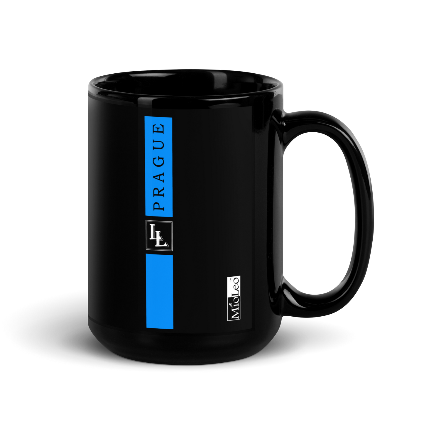 Glossy Mug Black-Line No.707 "1 of 5K" by Léon LeRef