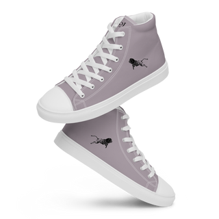 Herren-High-Top-Leinwandschuhe White-Line Nr. 873 „1 of 5K“ von MioLeo