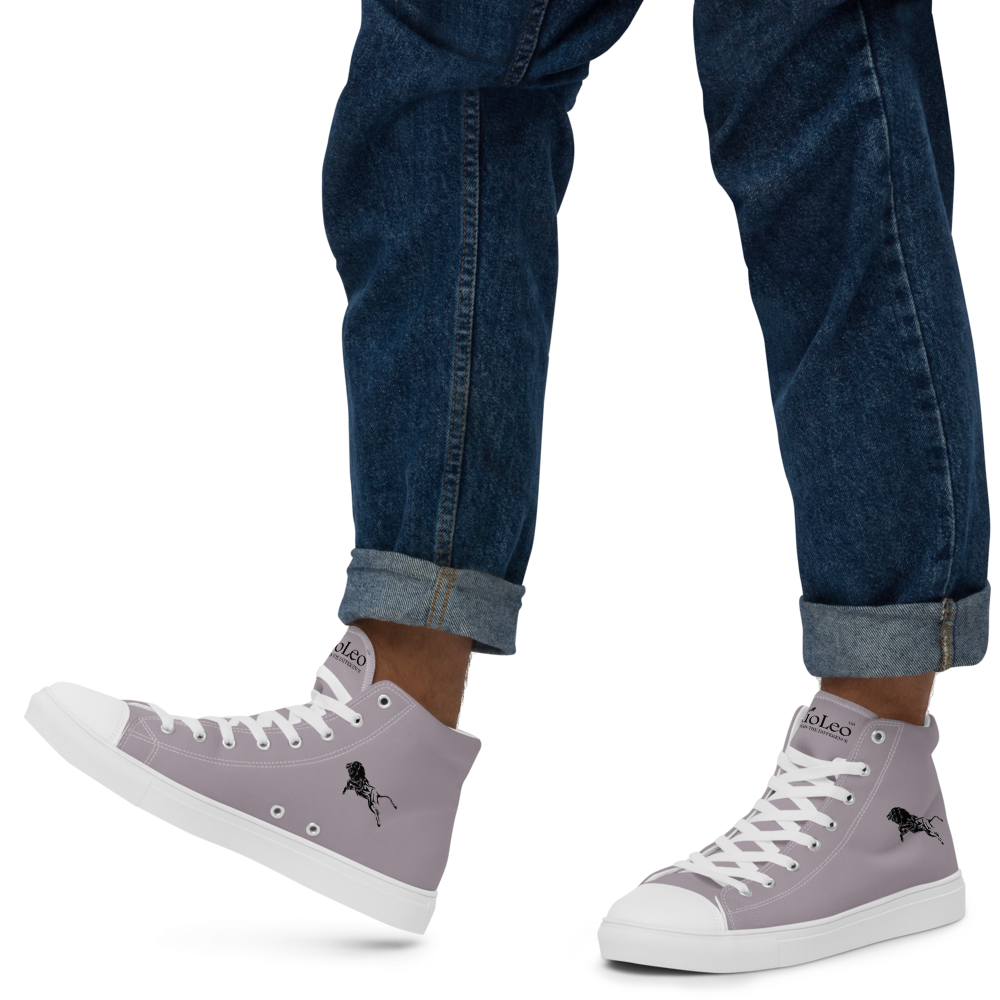 Herren-High-Top-Leinwandschuhe White-Line Nr. 873 „1 of 5K“ von MioLeo