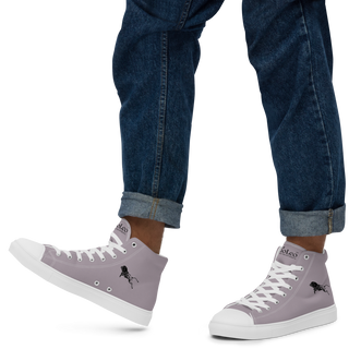 Herren-High-Top-Leinwandschuhe White-Line Nr. 873 „1 of 5K“ von MioLeo