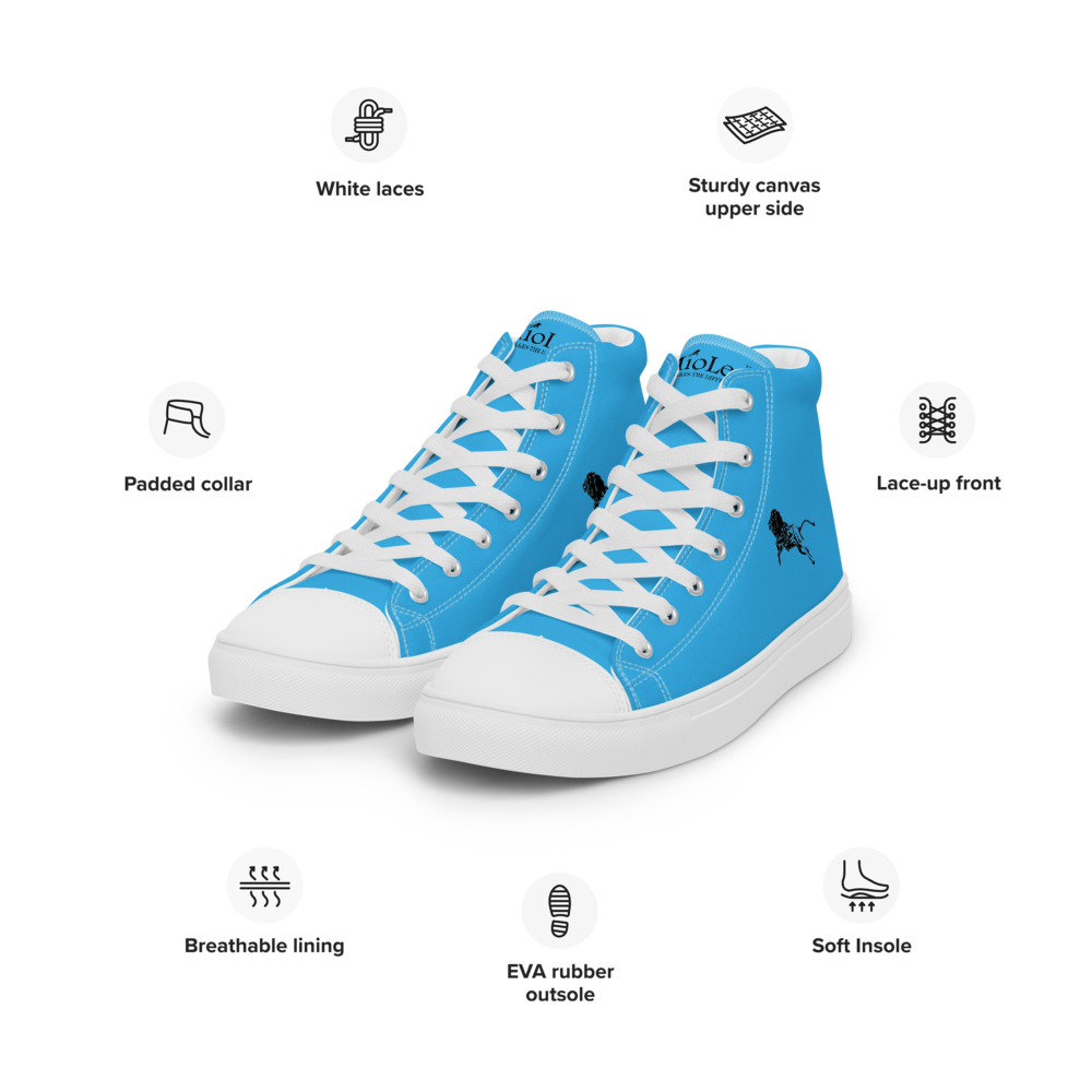 Men’s High Top Canvas Shoes White-Line No.875 "1 of 10K Limited" by MioLeo