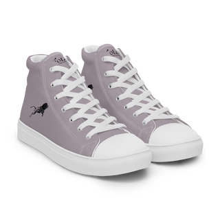 Herren-High-Top-Leinwandschuhe White-Line Nr. 873 „1 of 5K“ von MioLeo