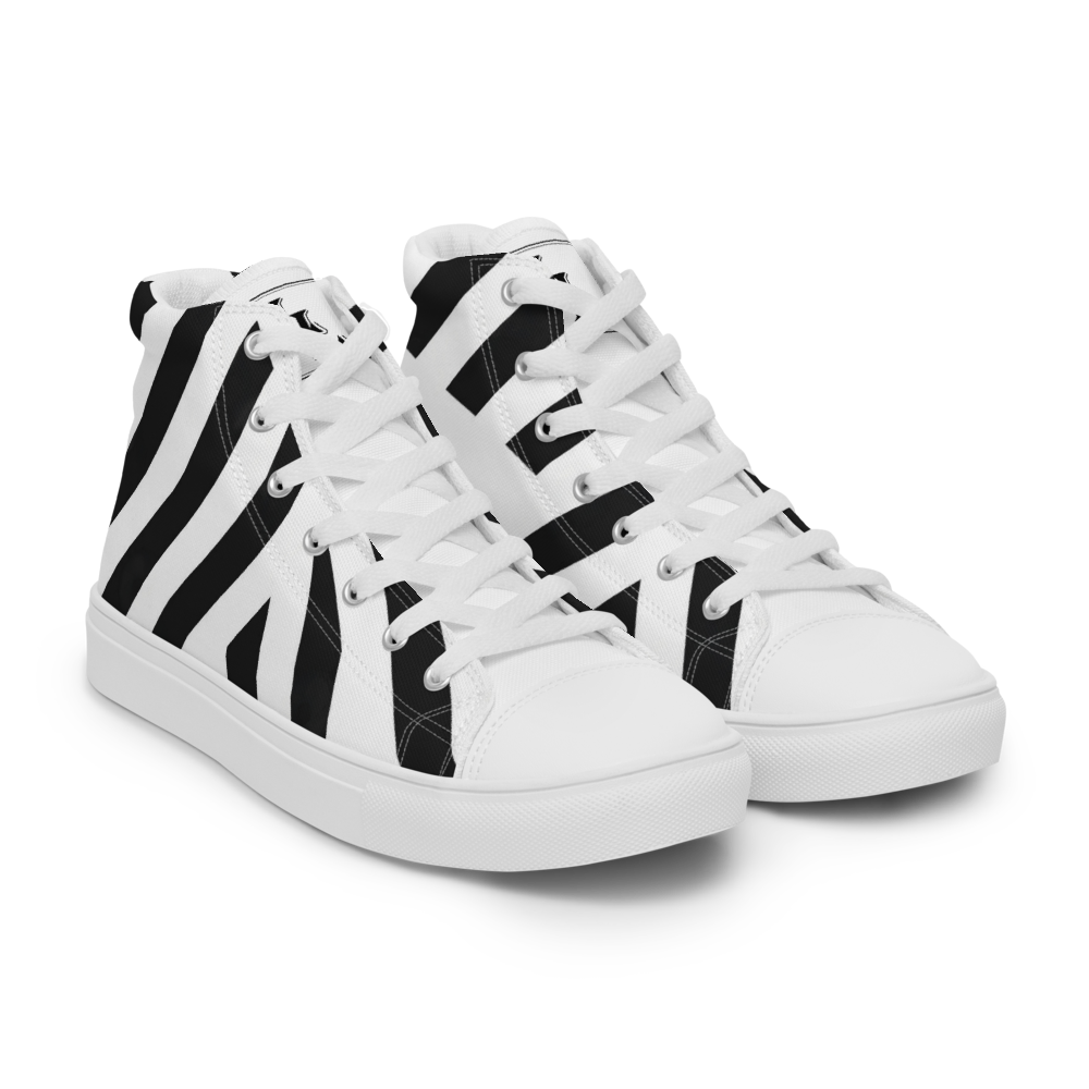 Herren-High-Top-Leinwandschuhe Black-Line Nr. 877 „1 of 2K“ Léon LeRef