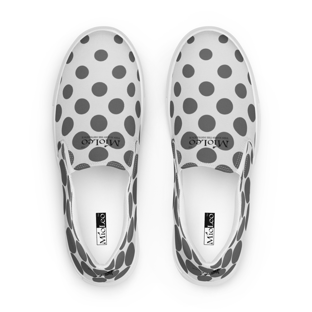 Men’s Slip-On Canvas Shoes White-Line No.867 "1 of 20K Semi-Limited" by MioLeo