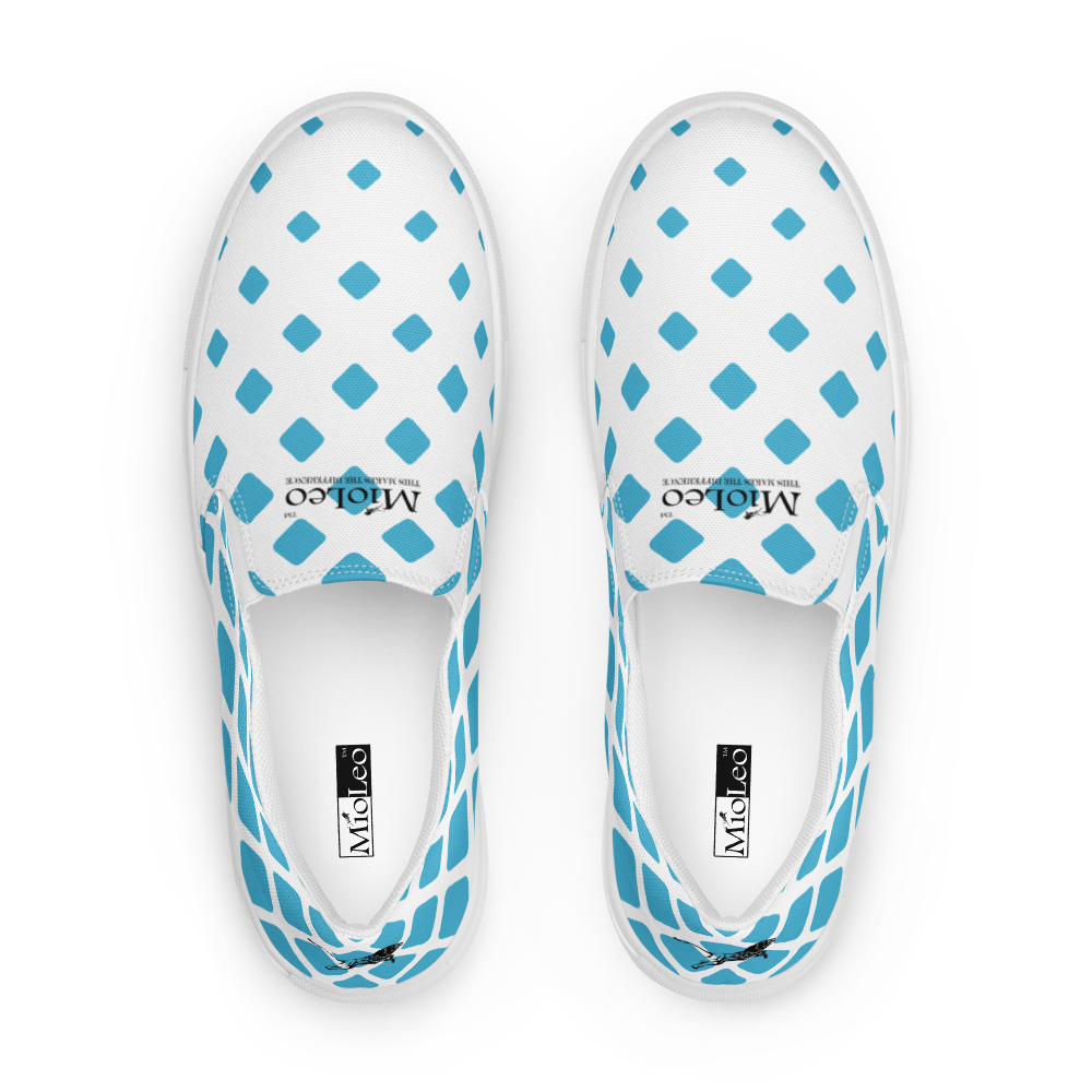 Men’s Slip-On Canvas Shoes White-Line No.871 "1 of 1K Master-Exclusive" by MioLeo