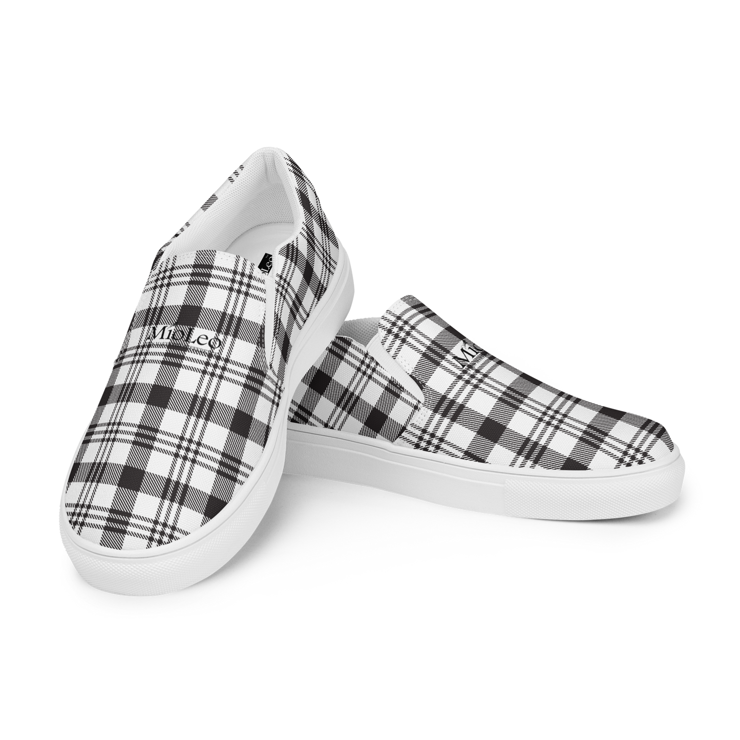 Herren-Slip-On-Canvas-Schuhe White-Line Nr.863 „1 of 5K“ von MioLeo