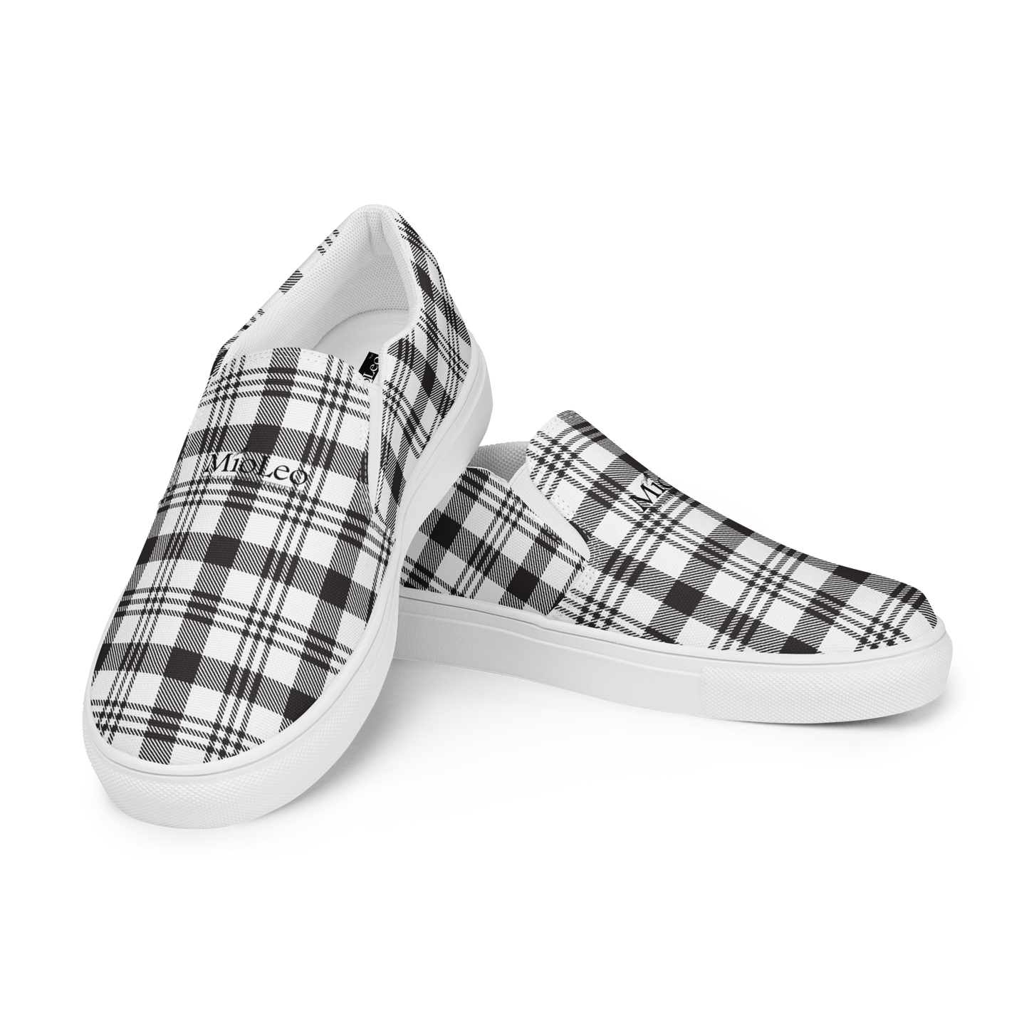 Men’s Slip-On Canvas Shoes White-Line No.863 "1 of 5K" by MioLeo