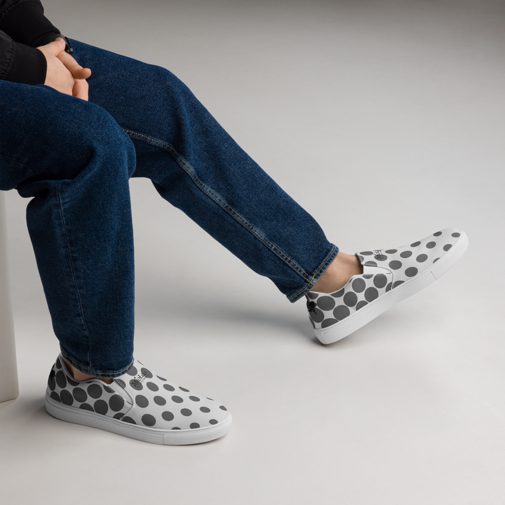 Men’s Slip-On Canvas Shoes White-Line No.867 "1 of 20K Semi-Limited" by MioLeo