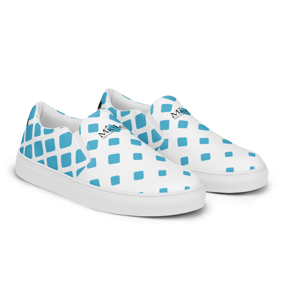 Men’s Slip-On Canvas Shoes White-Line No.871 "1 of 1K Master-Exclusive" by MioLeo