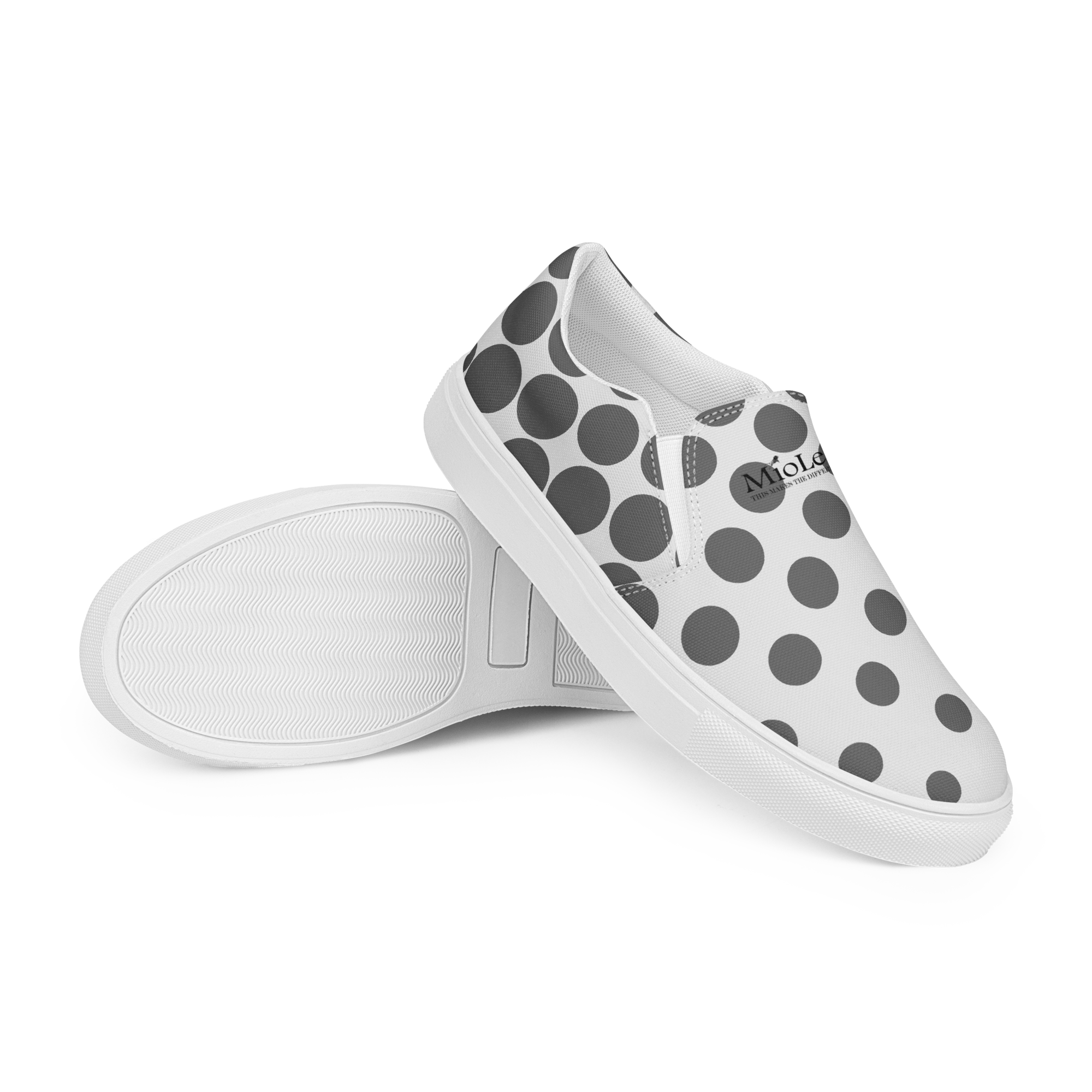 Men’s Slip-On Canvas Shoes White-Line No.867 "1 of 20K Semi-Limited" by MioLeo