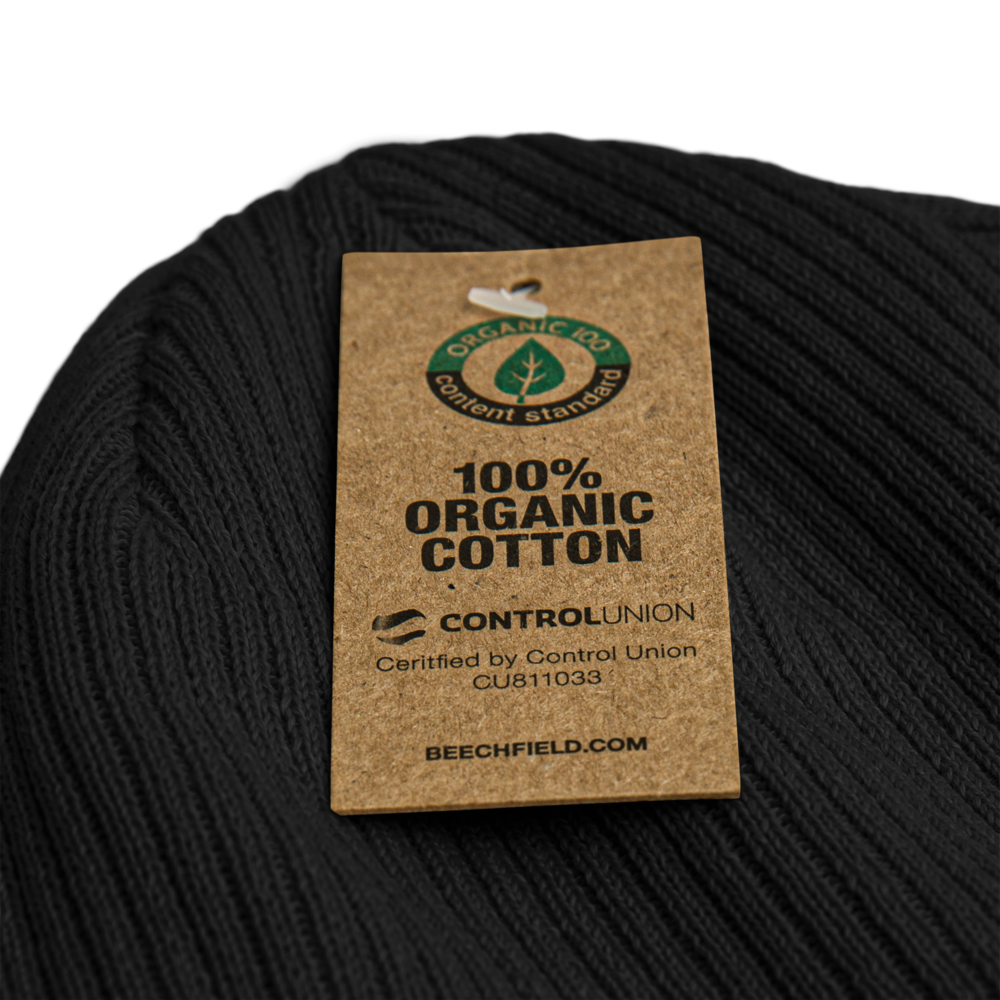 Organic-Ribbed-Beanie White-Line No.554 "1 of 1K Master-Exclusive" by MioLeo