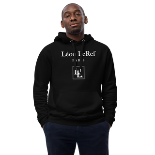 Unisex Hoodie Black -Line No.046 "unlimited" by Léon LeRef