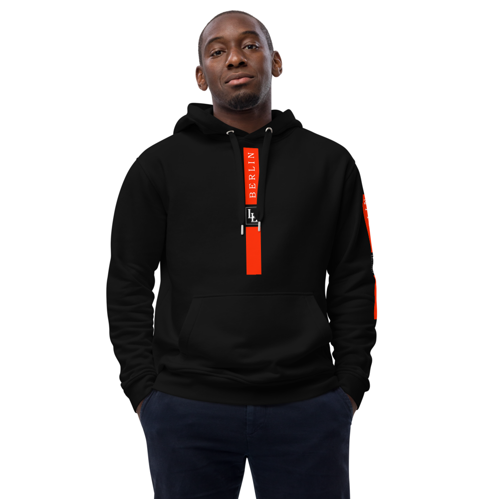 Unisex Hoodie Black-Line No.03/2 "1 of 5K Premium-Exclusive" by Léon LeRef