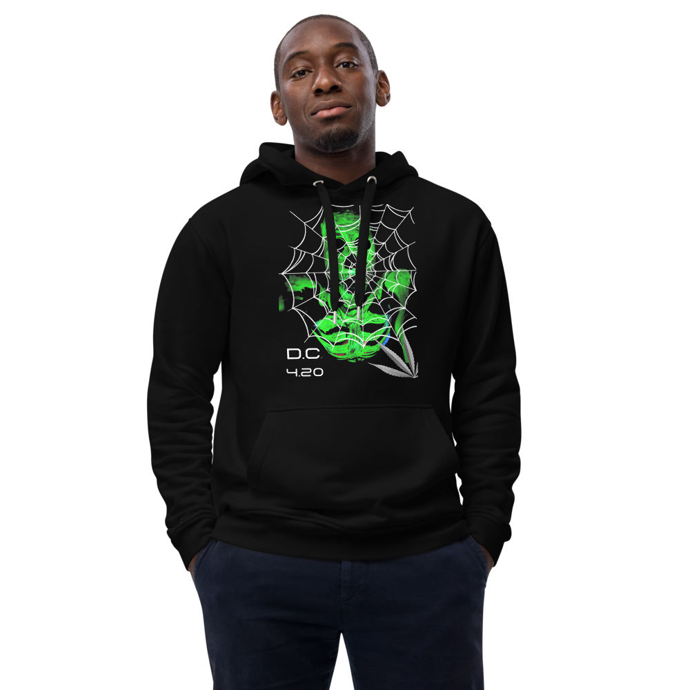 Unisex Hoodie Green-Line No.148 "1 of 10K" by MioLeo