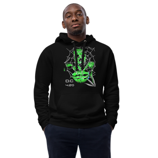 Unisex Hoodie Green-Line No.148 "1 of 10K" by MioLeo