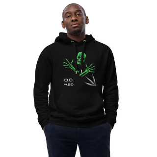 Unisex Hoodie Green-Line No.149 "1 of 10K" by MioLeo