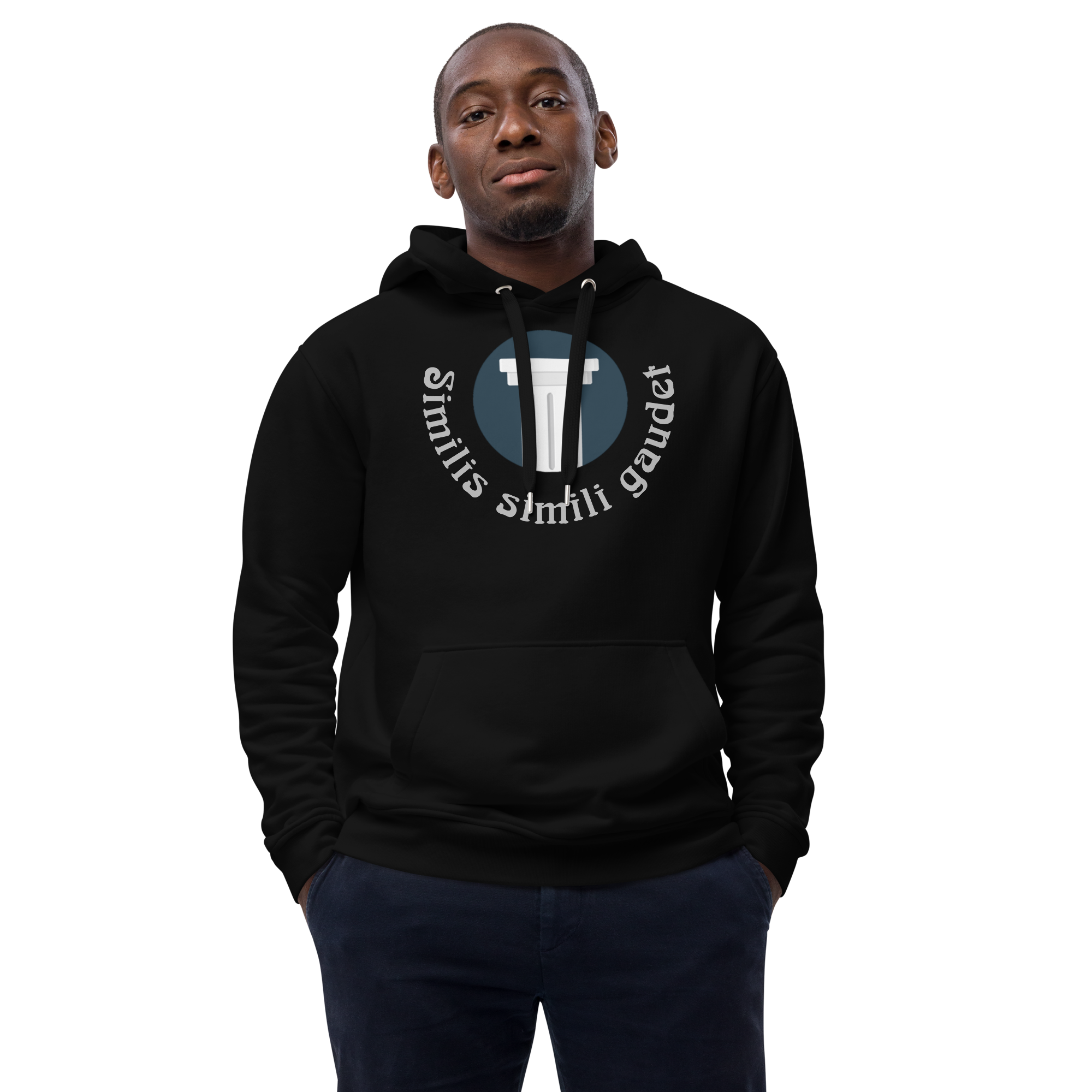 Unisex Hoodie Blue-Line No.010 "1 of 50K" by MioLeo