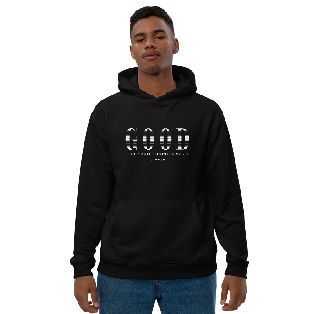 Unisex Hoodie White-Line No.091 "1 of 5K Premium-Exclusive" by MioLeo