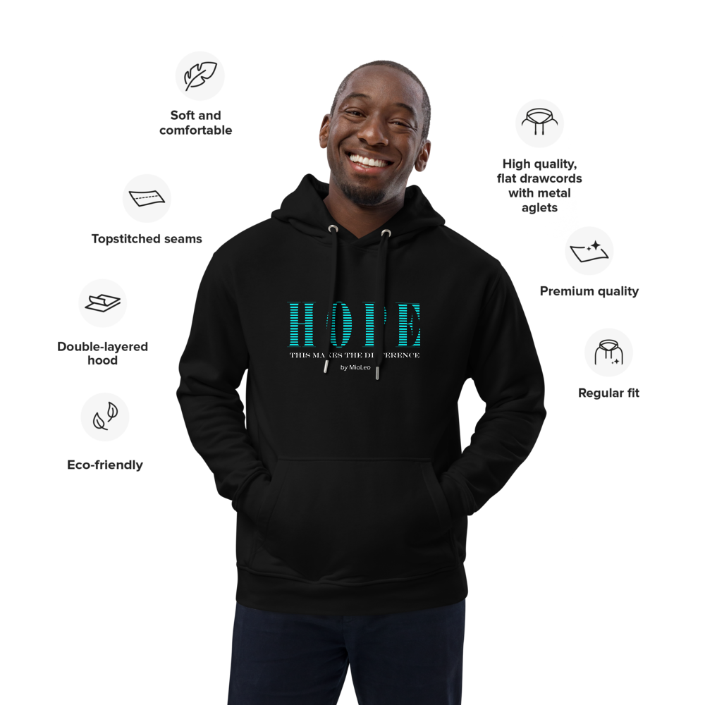 Unisex Hoodie White-Line No.092 "1 of 500 High-End-Exclusive" by MioLeo