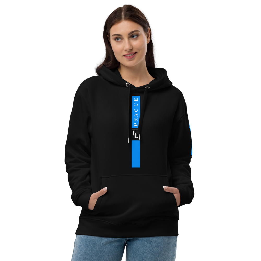 Unisex Hoodie Black-Line No.04/2 "1 of 5K" by Léon LeRef