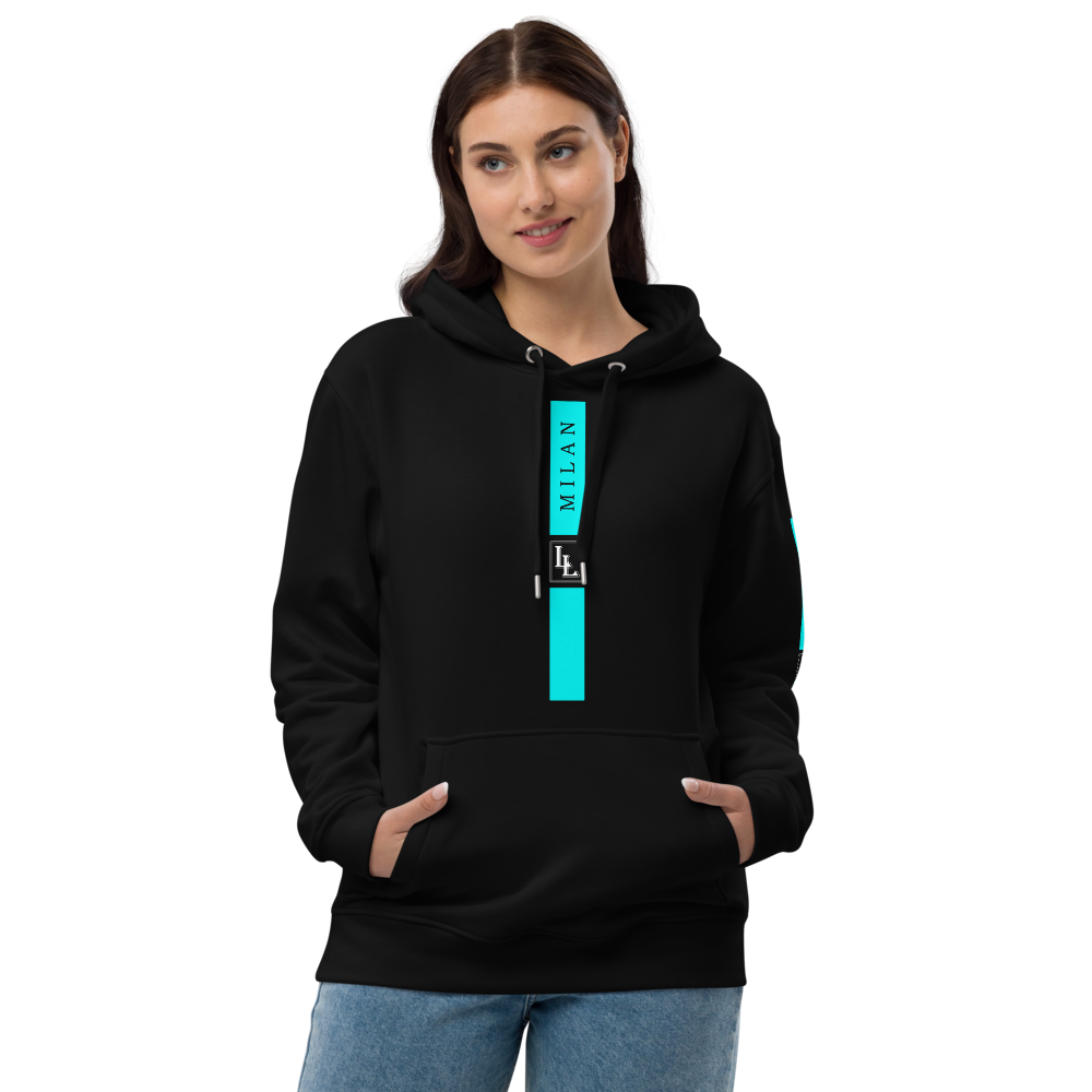 Unisex Hoodie Black-Line No.05/2 "1 of 5K" by Léon LeRef