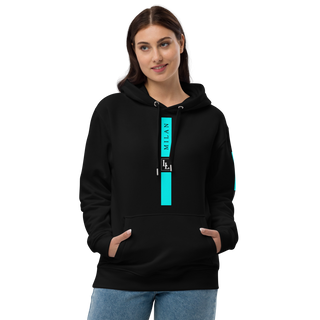 Unisex Hoodie Black-Line No.05/2 "1 of 5K" by Léon LeRef