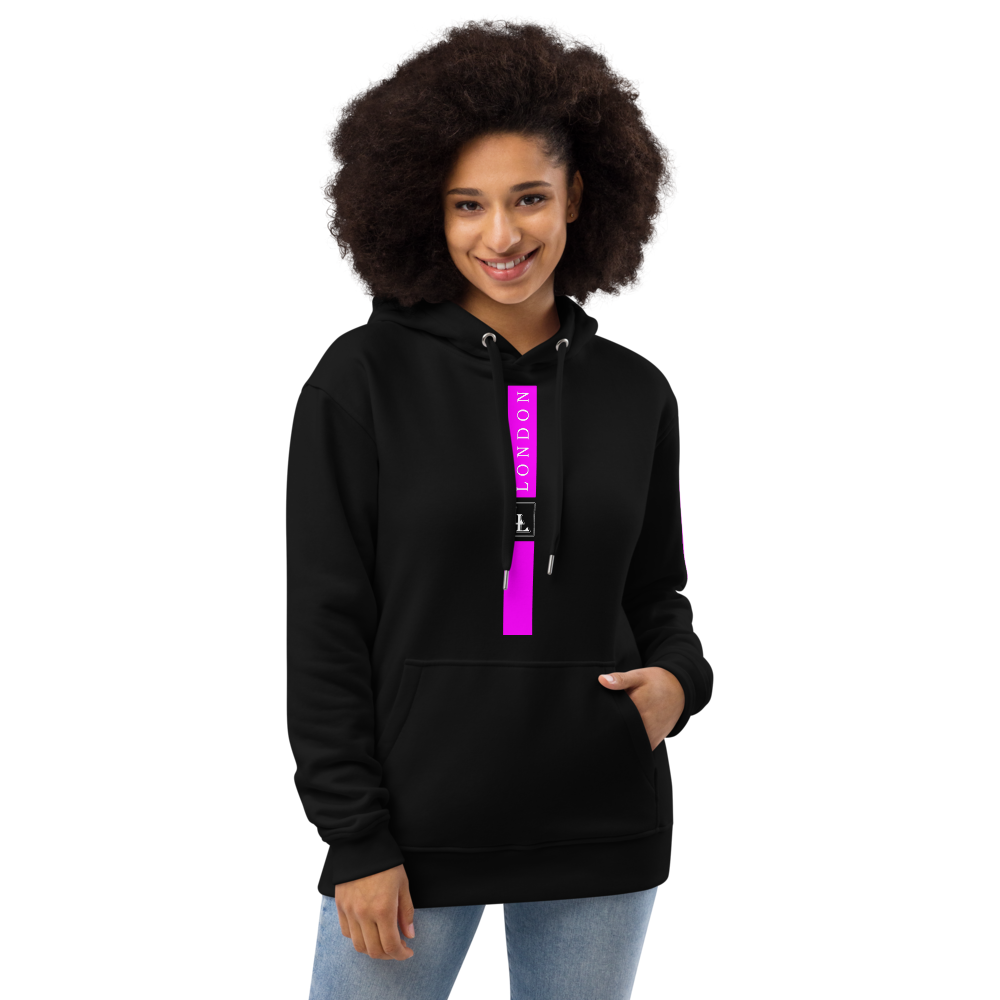 Unisex Hoodie Black-Line No.06/2 "1 of 5K" by Léon LeRef