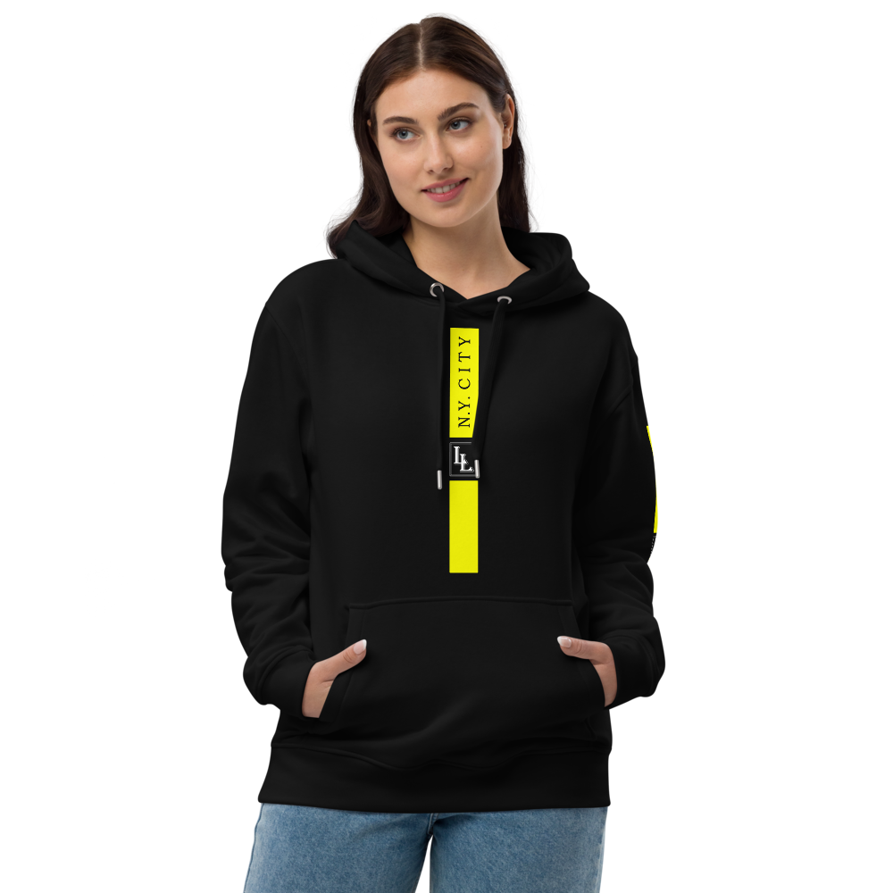 Unisex Hoodie Black-Line No.02/2 „1 of 5K“ von Léon LeRef