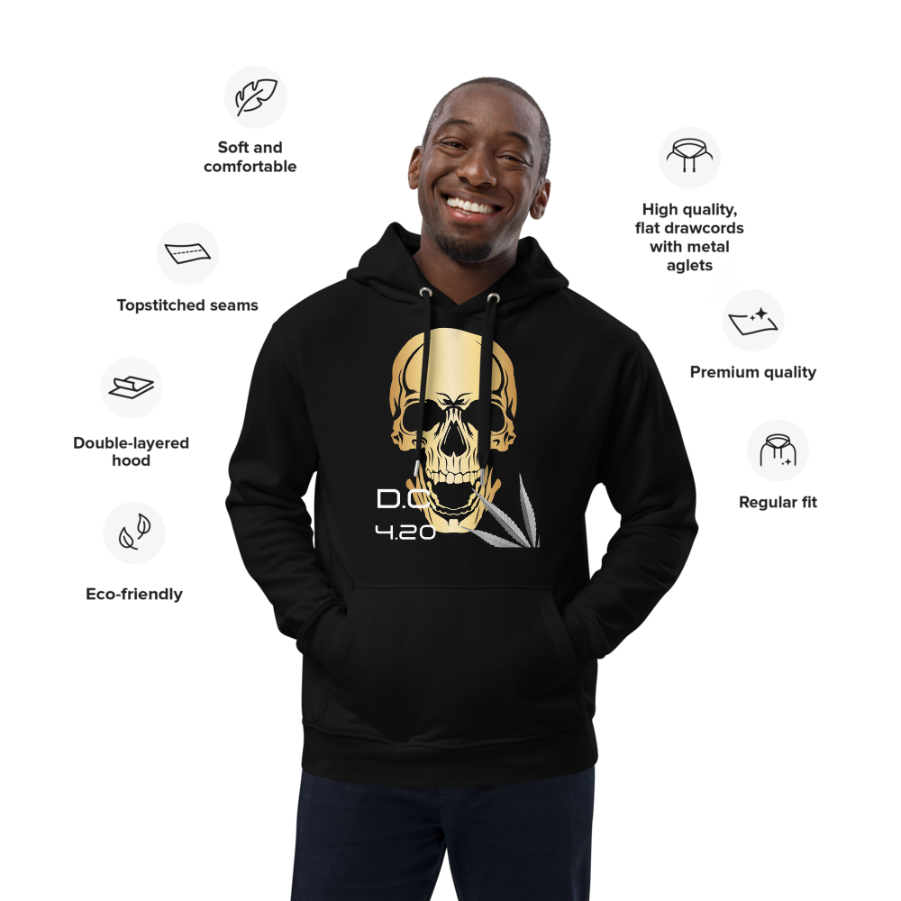 Unisex Hoodie Green-Line No.029 "1 of 1K Master-Exclusive" by MioLeo