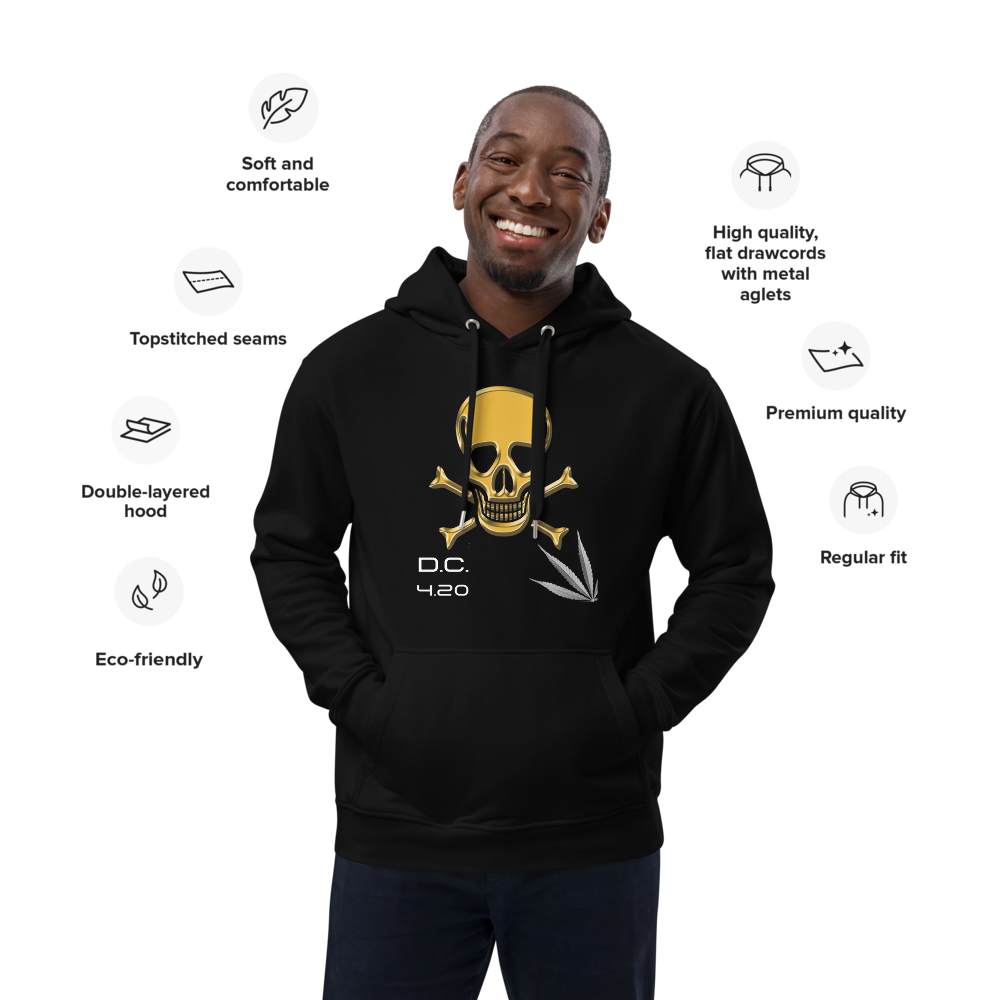 Unisex Hoodie Green-Line No.125 "1 of 250 Ultra-Exclusive" by MioLeo