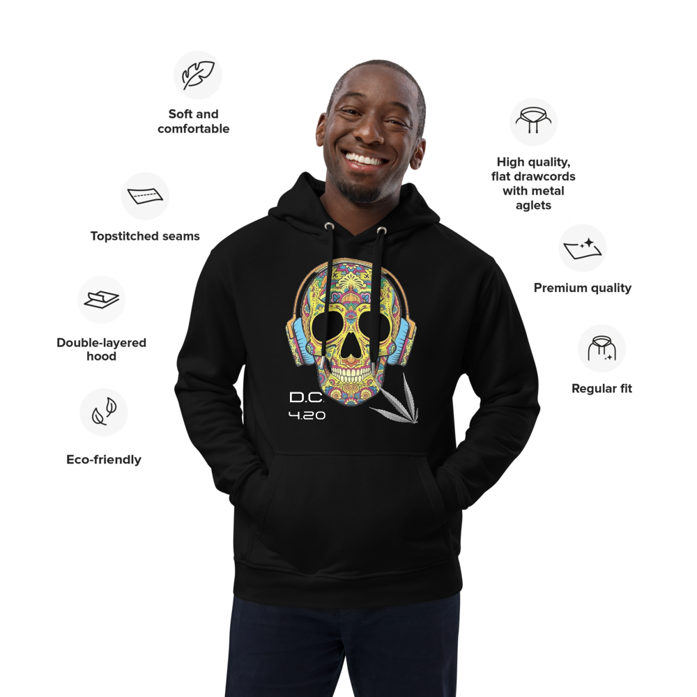 Unisex Hoodie Green-Line No.133 "1 of 500 High-End-Exclusive" by MioLeo