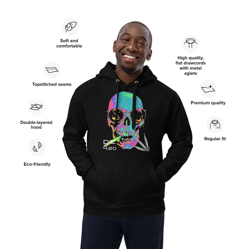 Unisex Hoodie Green-Line No.113 "1 of 1K Master-Exclusive" by MioLeo