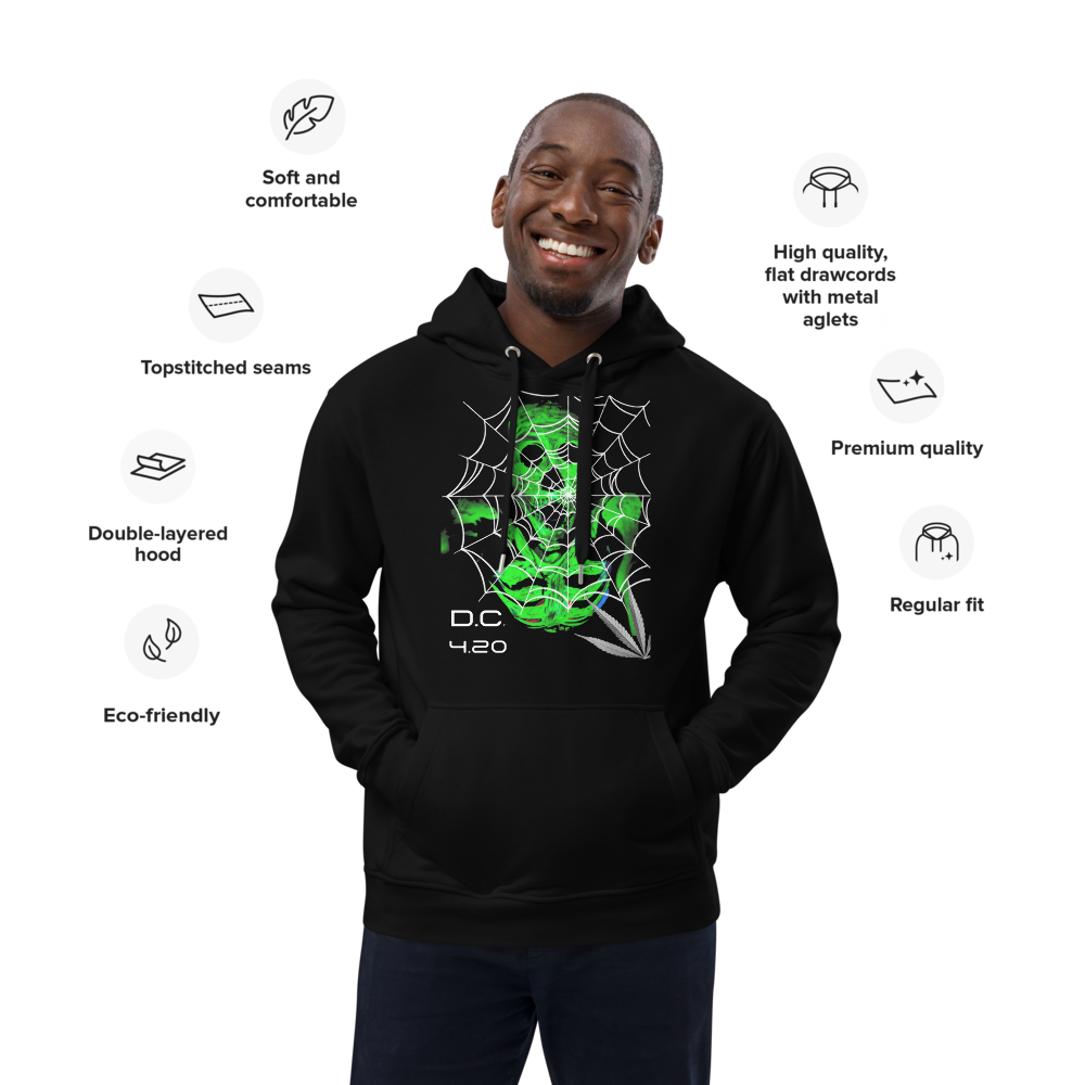 Unisex Hoodie Green-Line No.148 "1 of 500 High-End-Exclusive" by MioLeo
