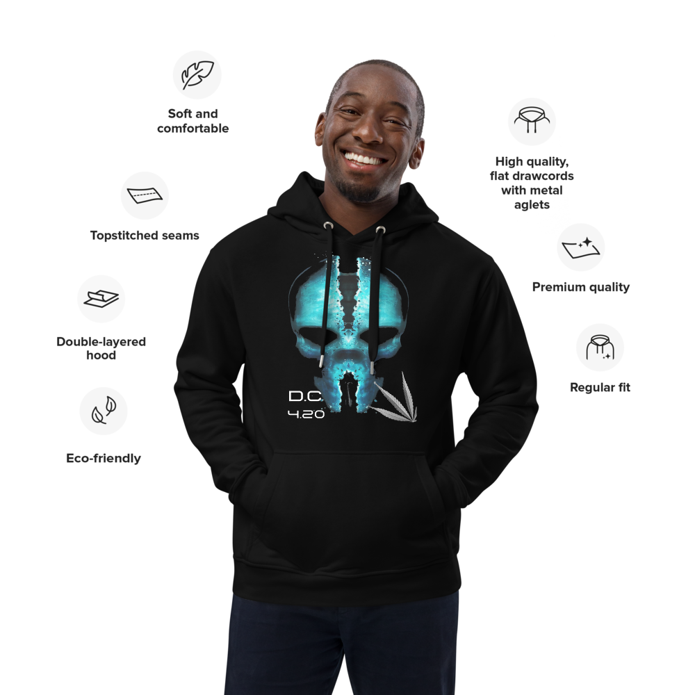 Unisex Hoodie Green-Line No.128 "1 of 100 Super-Exclusive" by MioLeo