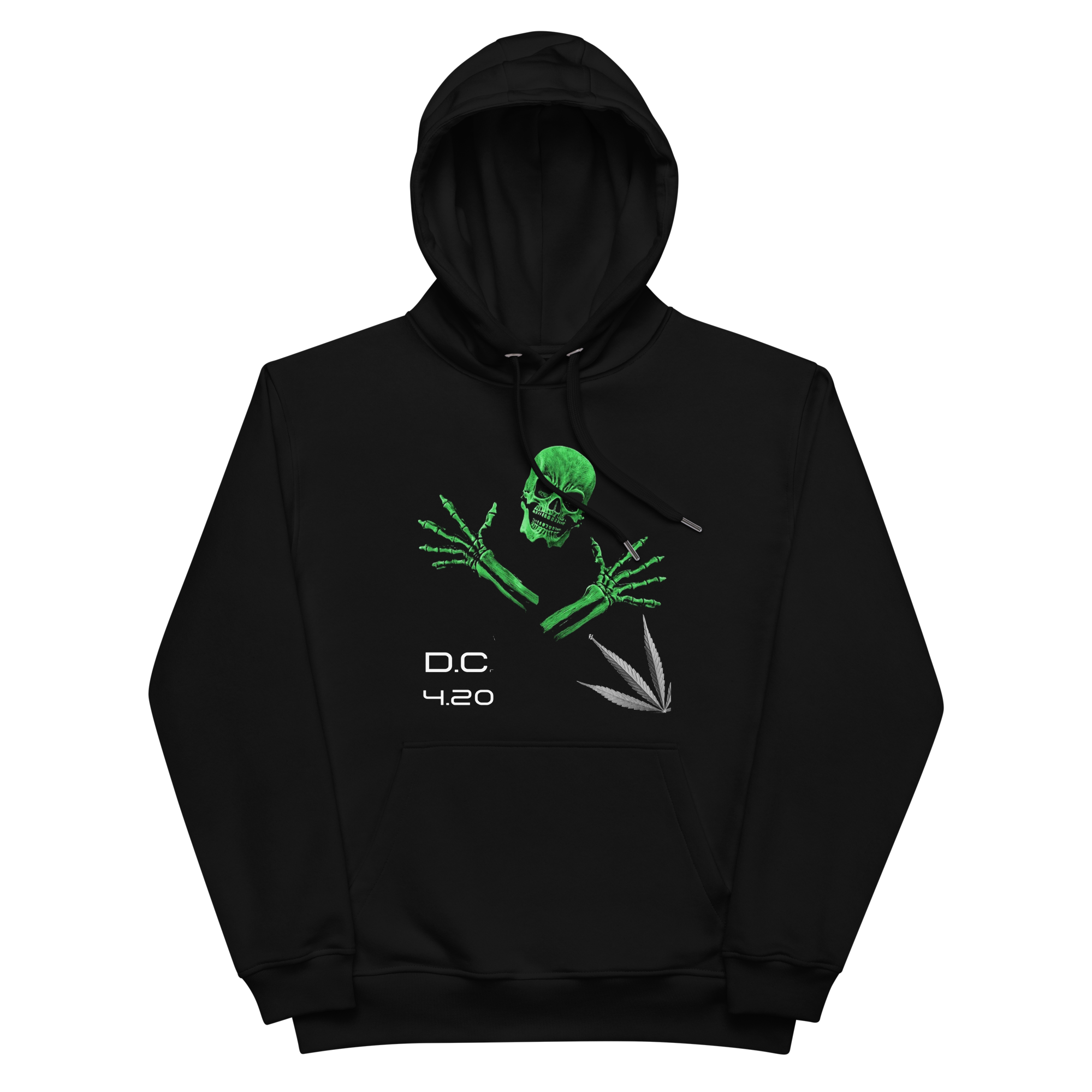 Unisex Hoodie Green-Line No.149 "1 of 10K" by MioLeo