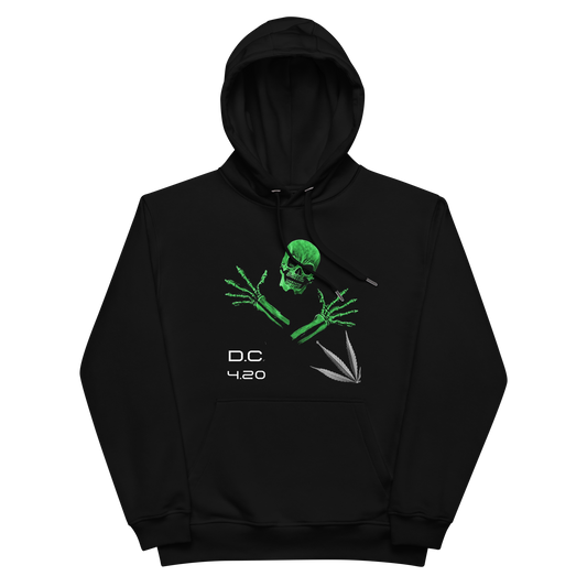 Unisex Hoodie Green-Line No.149 "1 of 10K" by MioLeo
