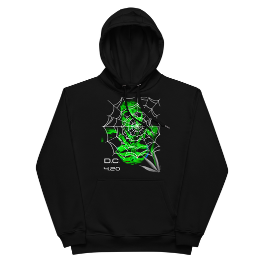 Unisex Hoodie Green-Line No.148 "1 of 10K" by MioLeo