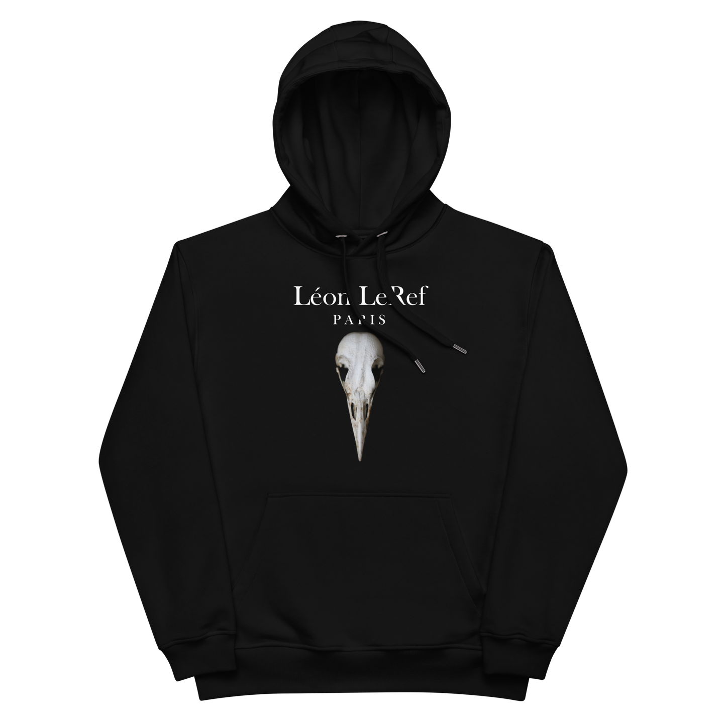 Unisex Hoodie Black -Line No.08 "1 of 5K" by Léon LeRef