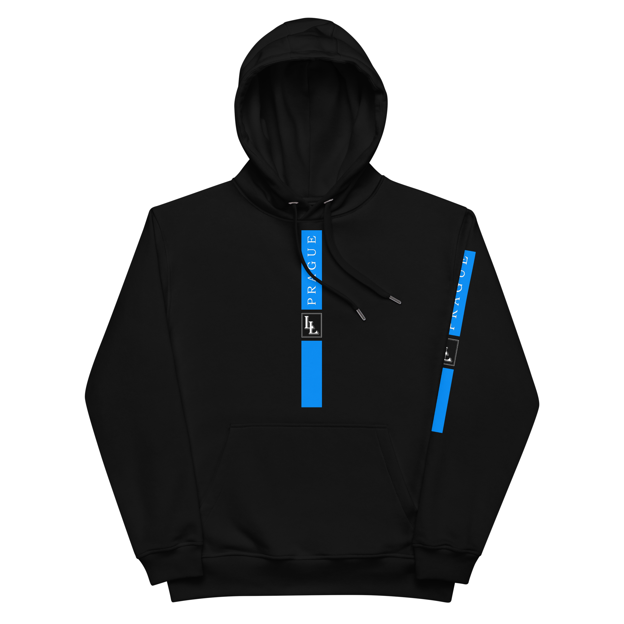 Unisex Hoodie Black-Line No.04/2 "1 of 5K" by Léon LeRef