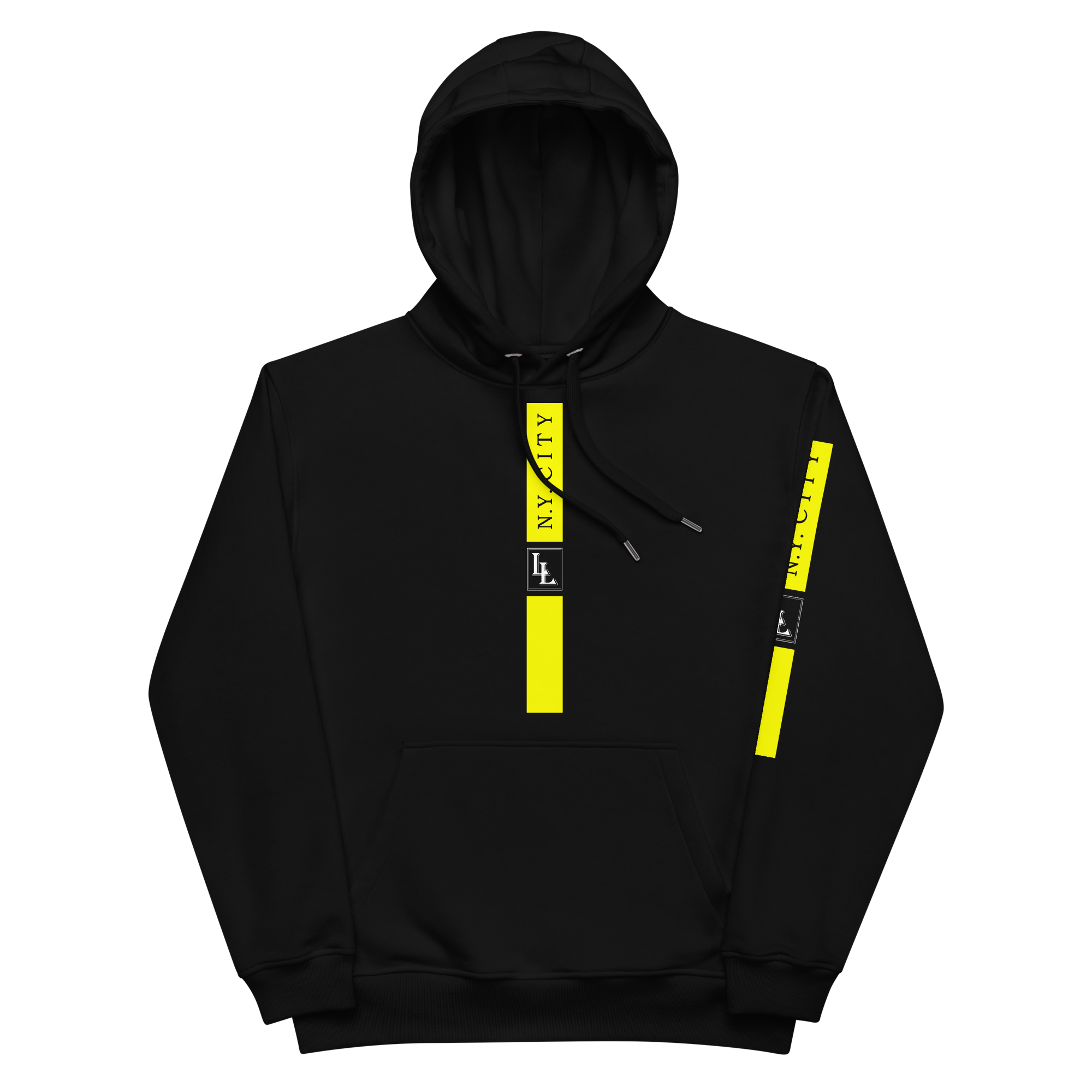 Unisex Hoodie Black-Line No.02/2 „1 of 5K“ von Léon LeRef