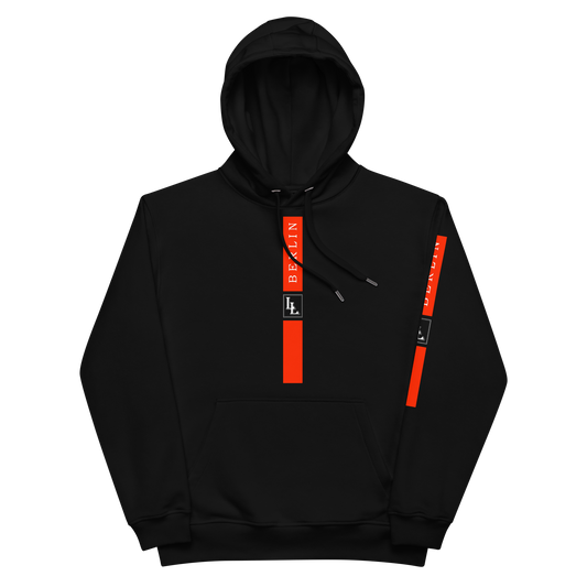 Unisex Hoodie Black-Line No.03/2 "1 of 5K" by Léon LeRef