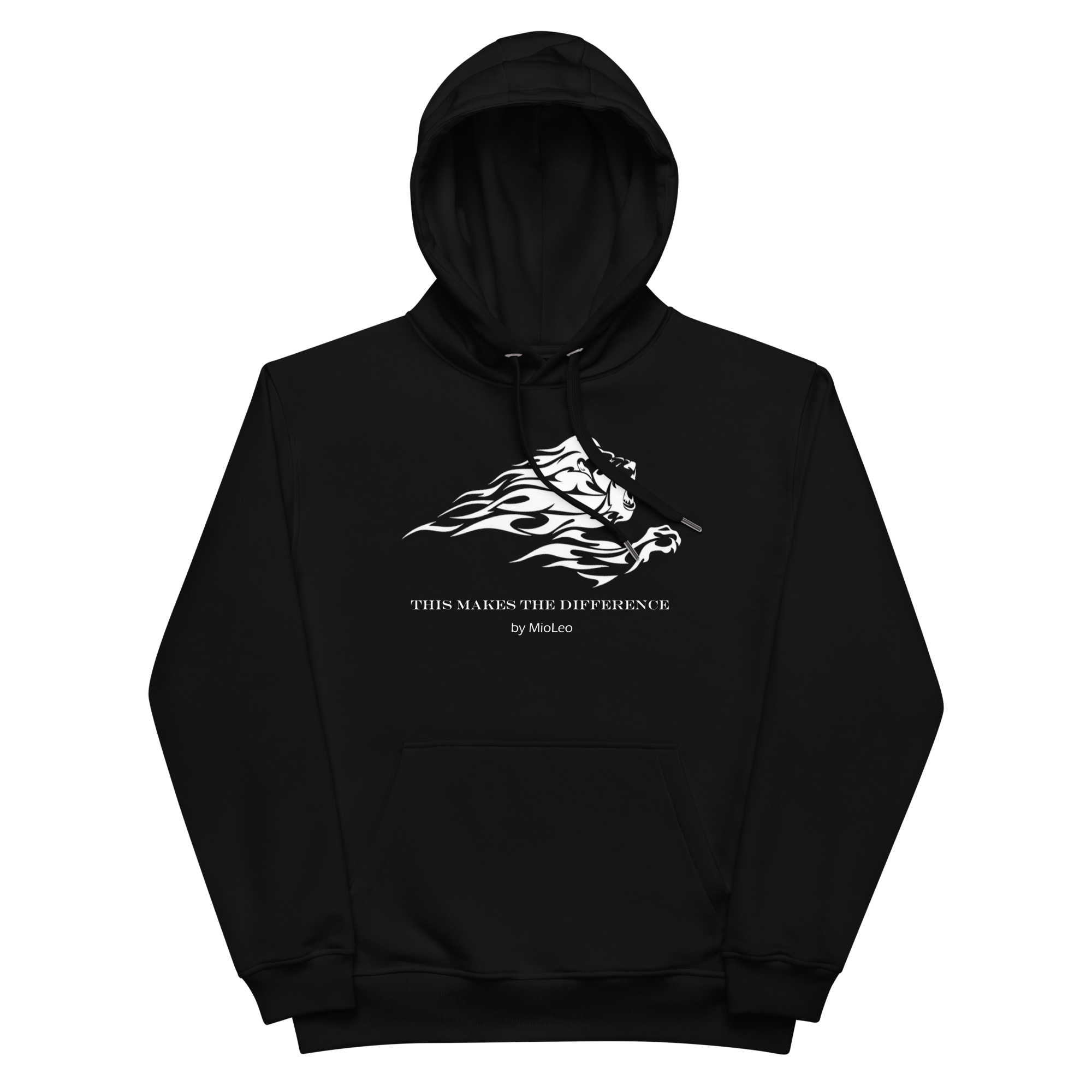 Unisex Hoodie White-Line No.011 "1 of 5K" by MioLeo