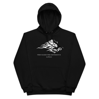 Unisex Hoodie White-Line No.011 "1 of 5K" by MioLeo