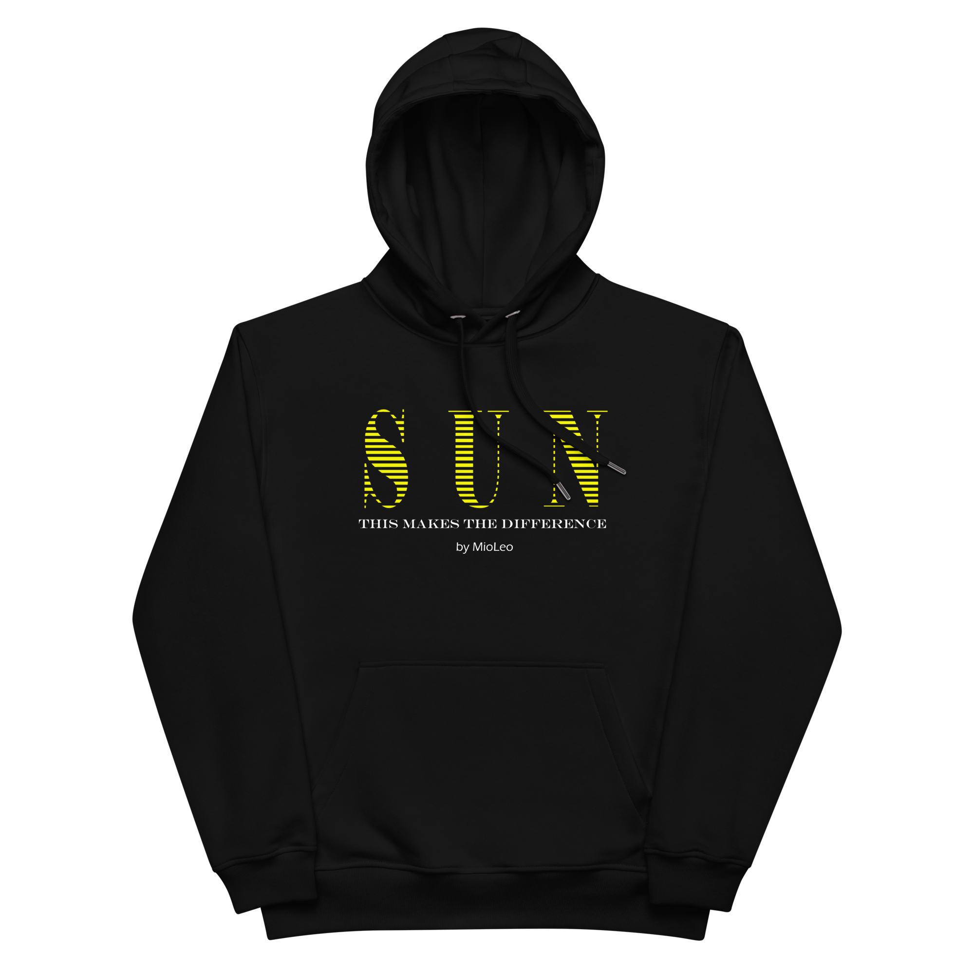 Unisex Hoodie White-Line No.097 "1 of 100 Super-Ultra-Exclusive" by MioLeo