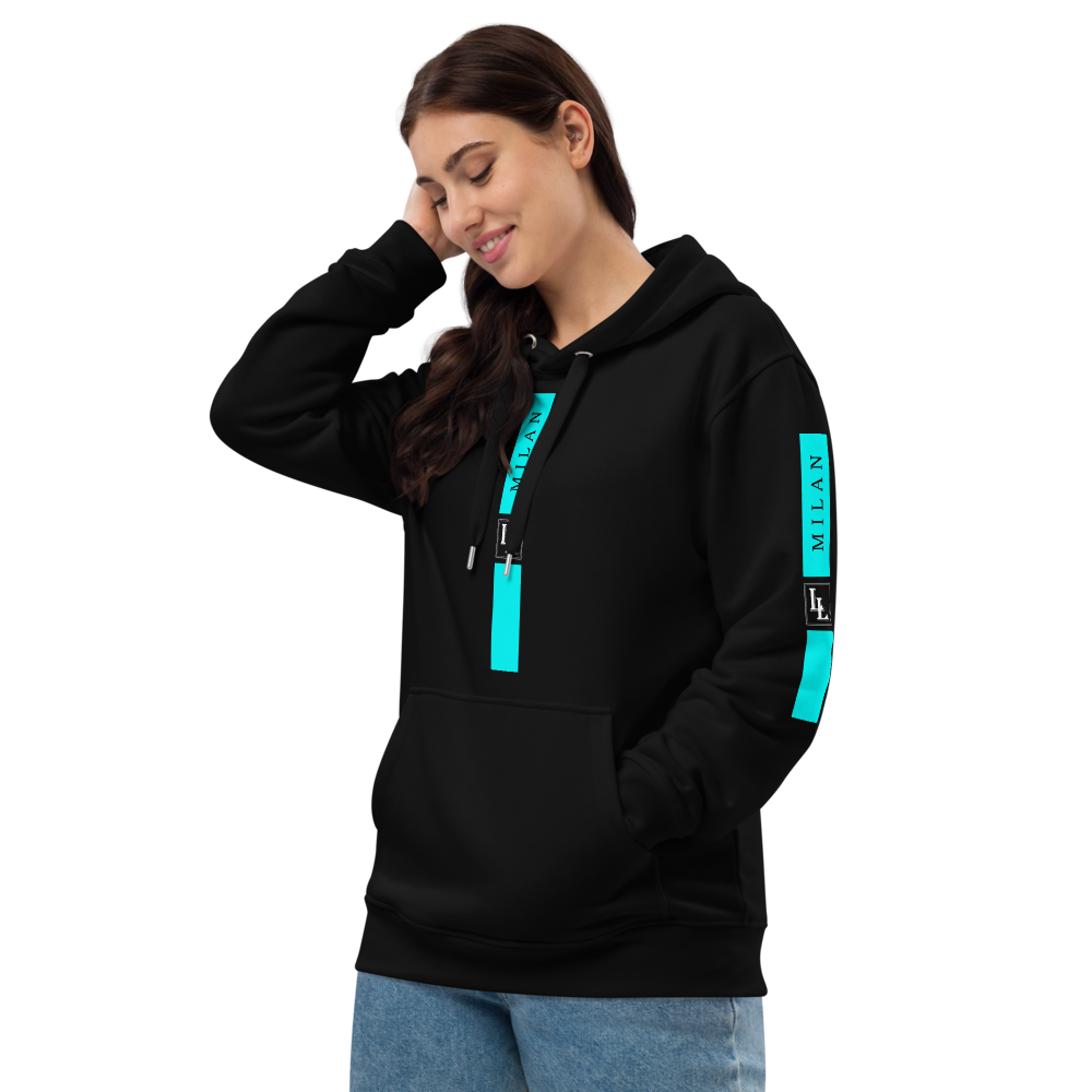 Unisex Hoodie Black-Line No.05/2 "1 of 5K" by Léon LeRef